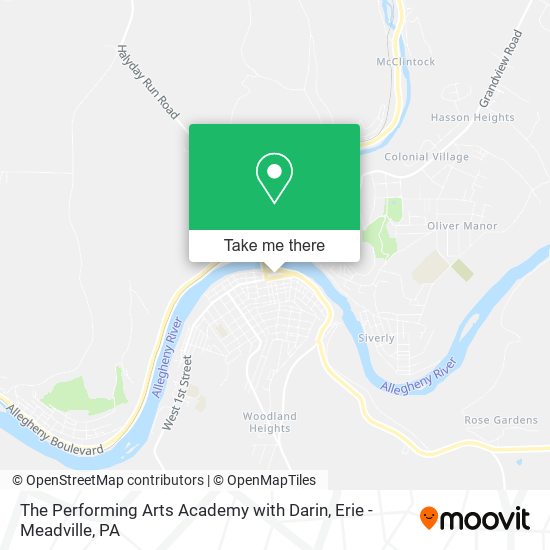 Mapa de The Performing Arts Academy with Darin