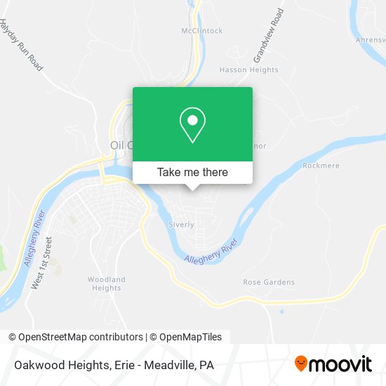 Mapa de Oakwood Heights