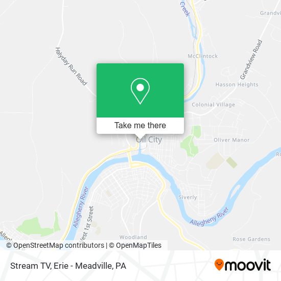 Mapa de Stream TV