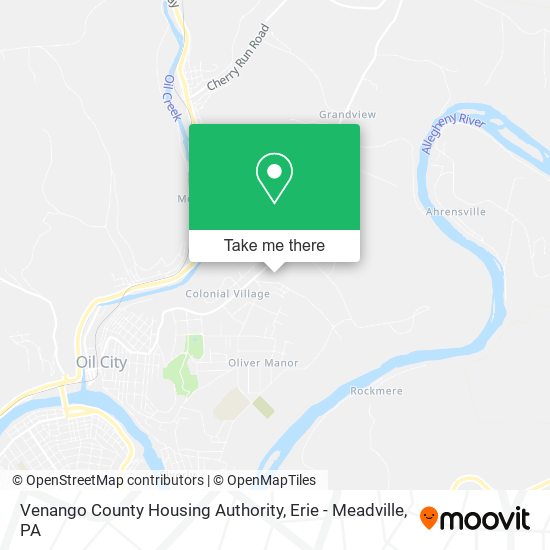 Mapa de Venango County Housing Authority