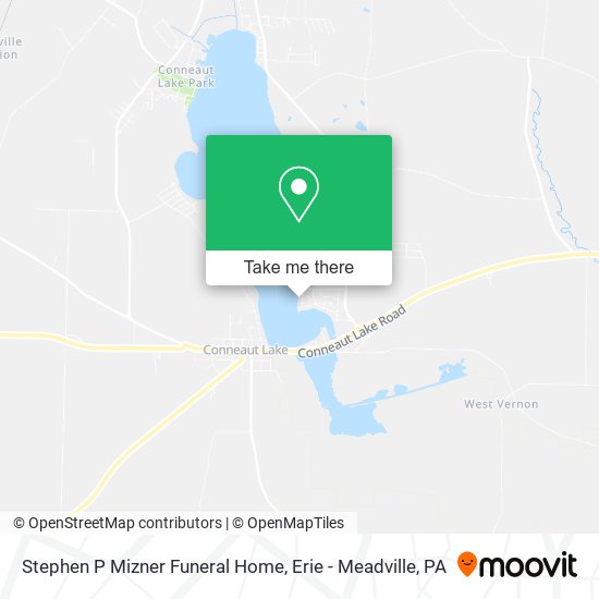 Stephen P Mizner Funeral Home map
