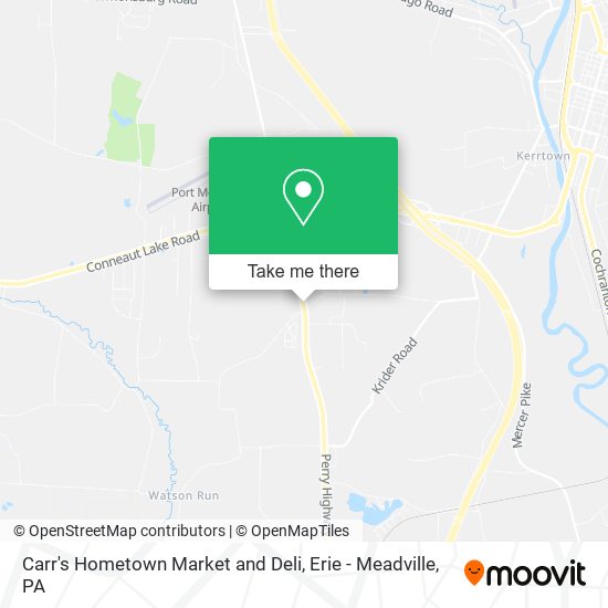 Carr's Hometown Market and Deli map