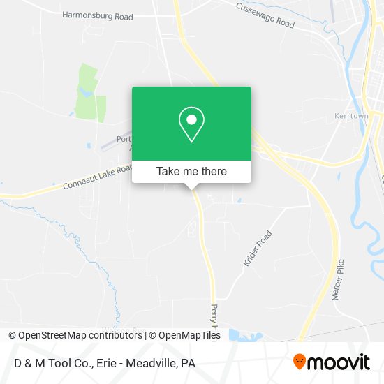 D & M Tool Co. map