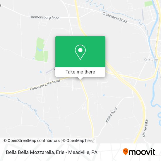 Bella Bella Mozzarella map