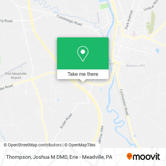 Thompson, Joshua M DMD map