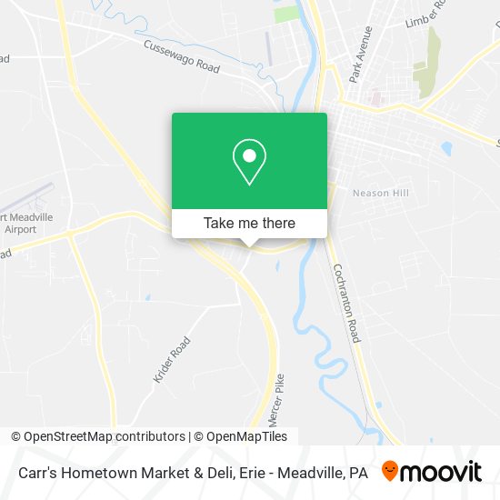 Carr's Hometown Market & Deli map
