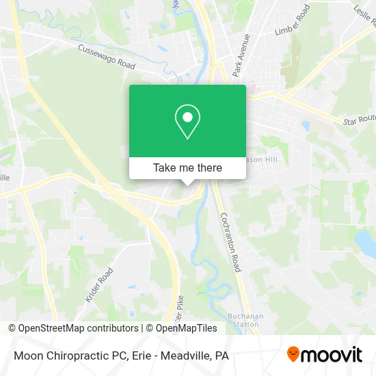 Moon Chiropractic PC map