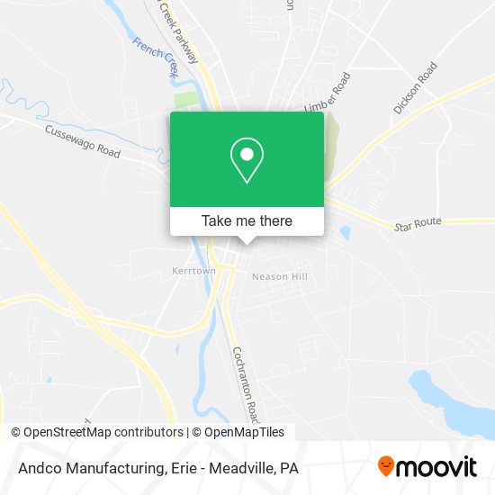 Andco Manufacturing map