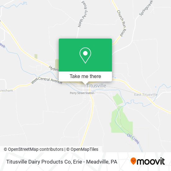 Titusville Dairy Products Co map