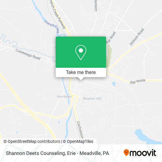 Mapa de Shannon Deets Counseling