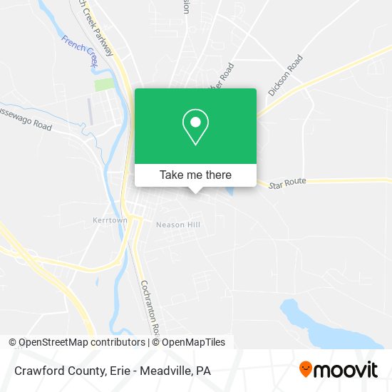 Mapa de Crawford County