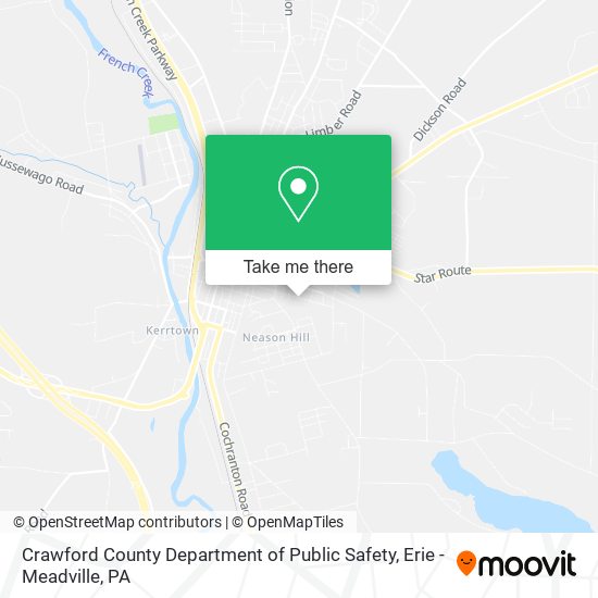 Crawford County Department of Public Safety map