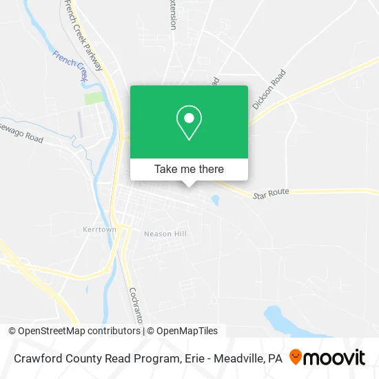 Crawford County Read Program map