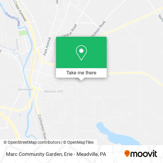 Marc Community Garden map