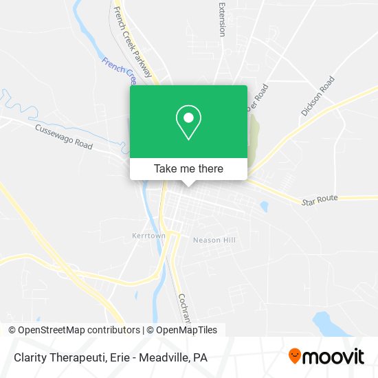 Clarity Therapeuti map