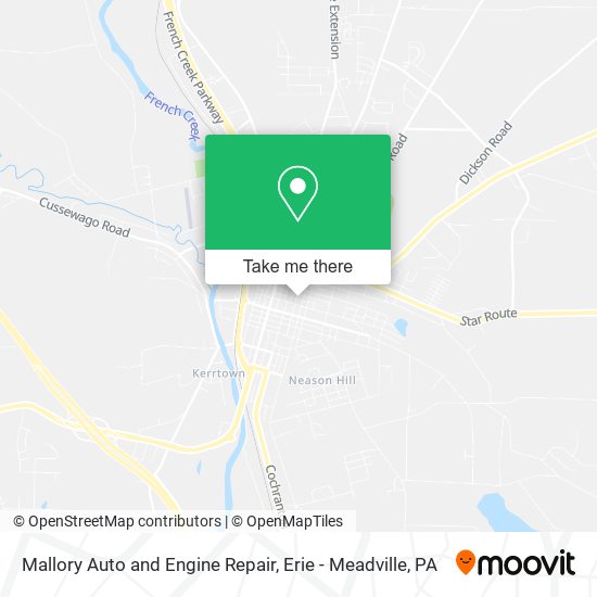 Mallory Auto and Engine Repair map