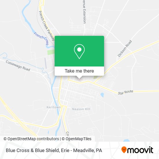 Blue Cross & Blue Shield map