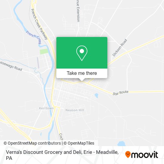 Verna's Discount Grocery and Deli map