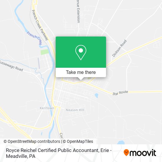 Mapa de Royce Reichel Certified Public Accountant