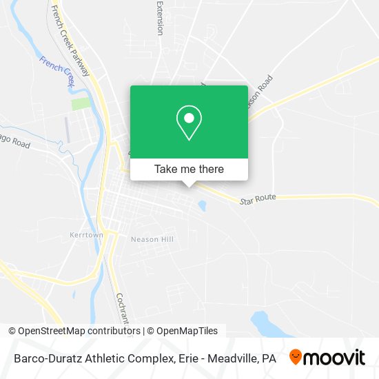 Barco-Duratz Athletic Complex map