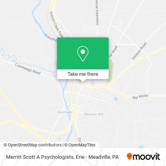 Mapa de Merritt Scott A Psychologists