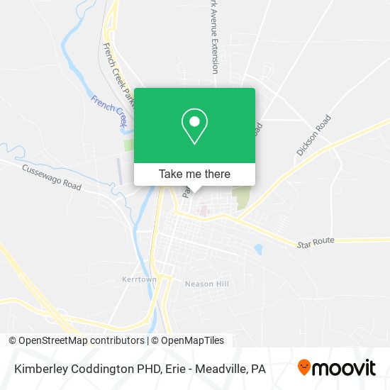 Mapa de Kimberley Coddington PHD