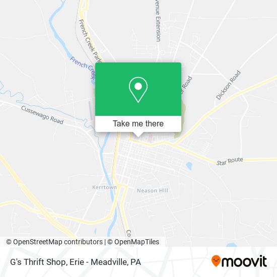 Mapa de G's Thrift Shop