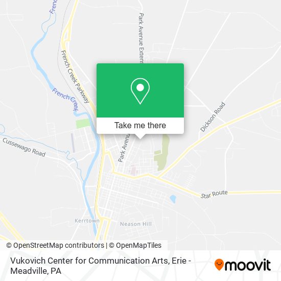 Vukovich Center for Communication Arts map