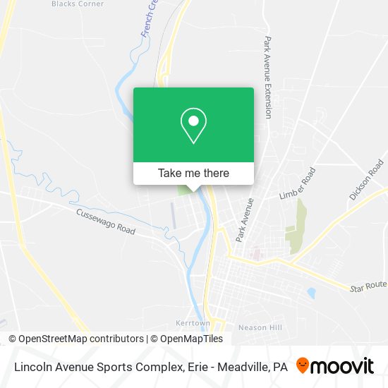 Lincoln Avenue Sports Complex map