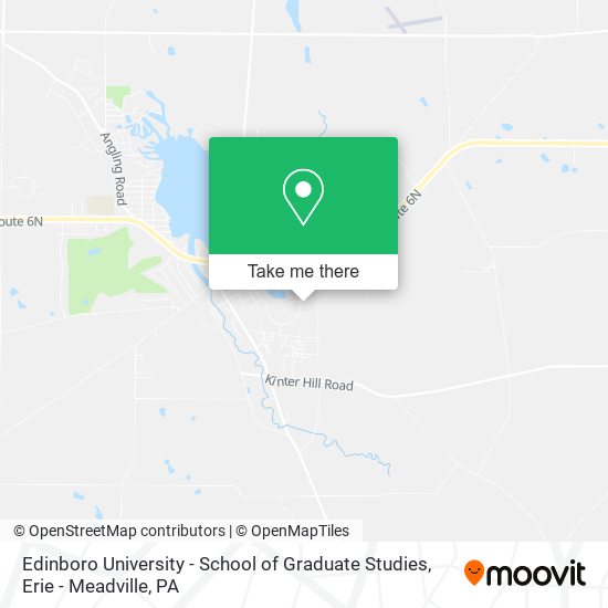 Edinboro University - School of Graduate Studies map