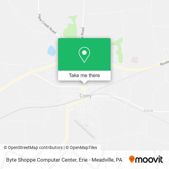 Byte Shoppe Computer Center map