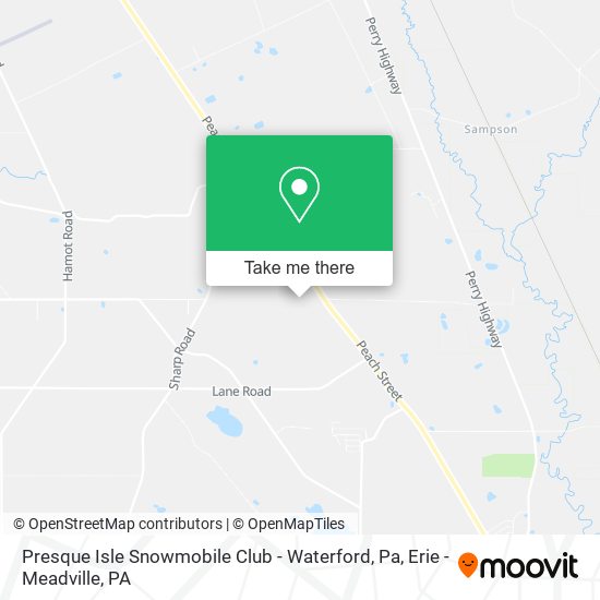 Mapa de Presque Isle Snowmobile Club - Waterford, Pa