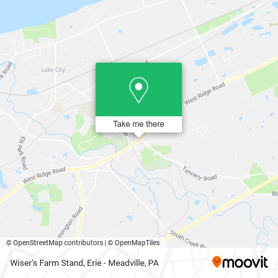 Mapa de Wiser's Farm Stand