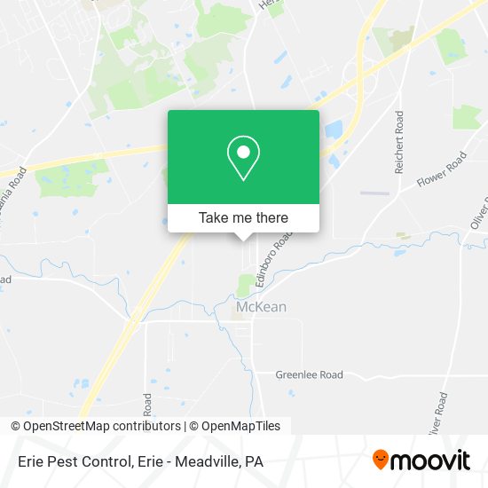 Mapa de Erie Pest Control