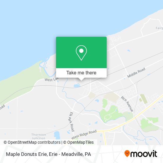 Maple Donuts Erie map