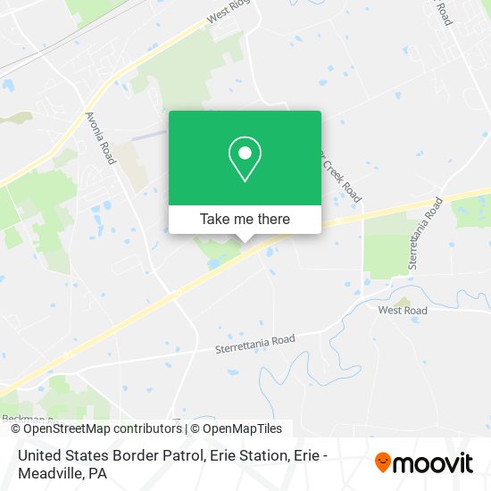 Mapa de United States Border Patrol, Erie Station