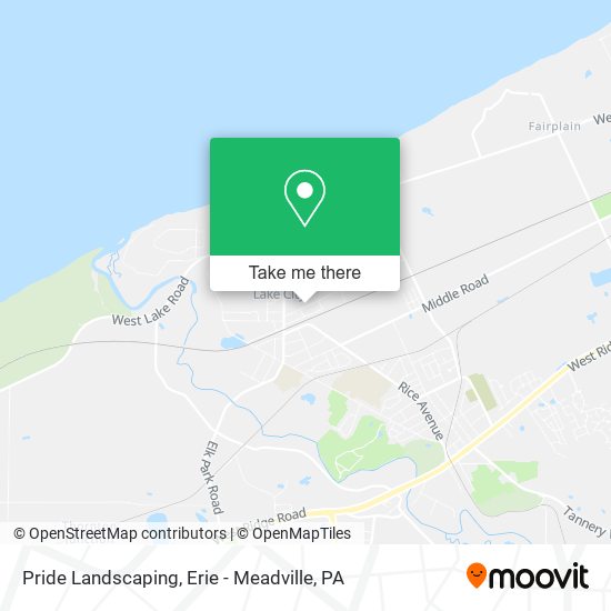 Pride Landscaping map