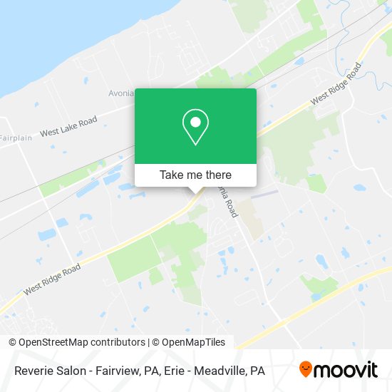 Mapa de Reverie Salon - Fairview, PA