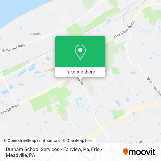 Mapa de Durham School Services - Fairview, Pa