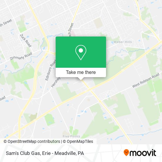 Sam's Club Gas map