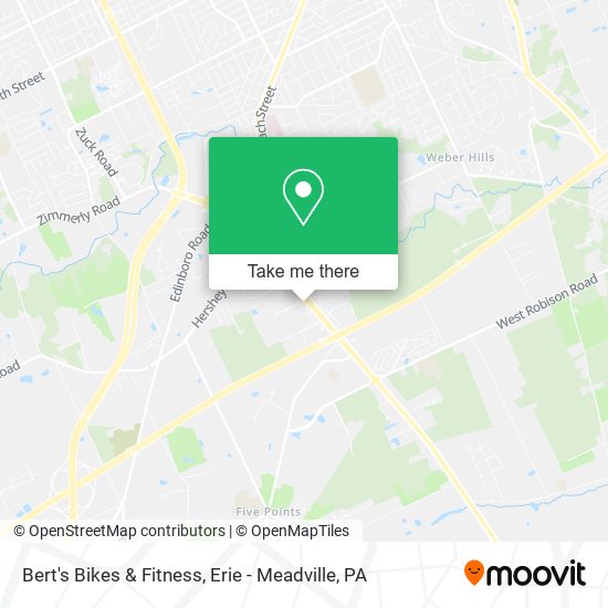 Bert's Bikes & Fitness map