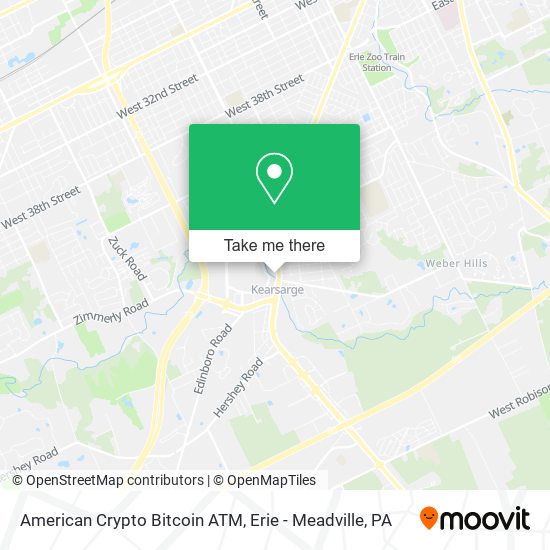 American Crypto Bitcoin ATM map