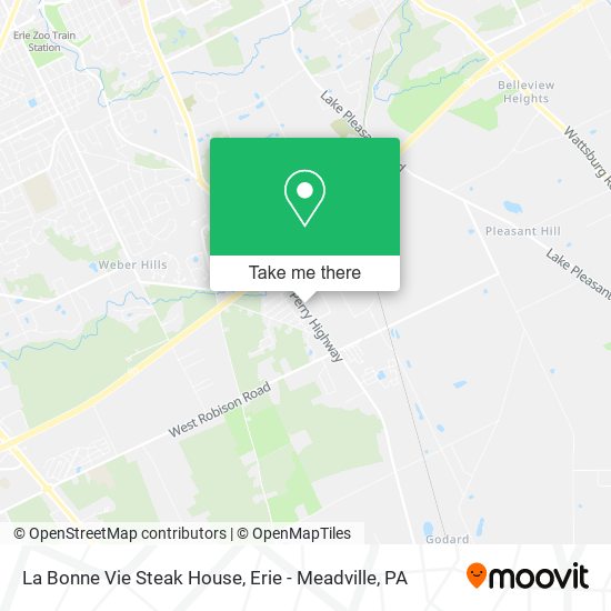 La Bonne Vie Steak House map