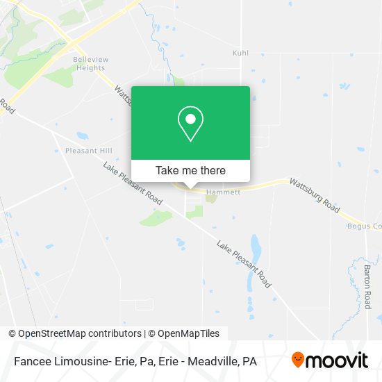Mapa de Fancee Limousine- Erie, Pa