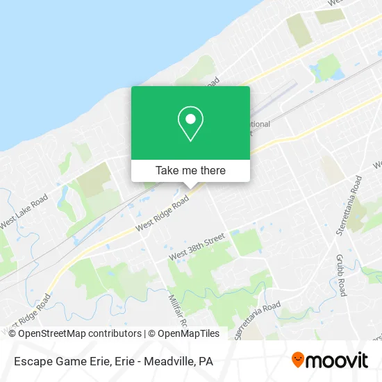 Escape Game Erie map