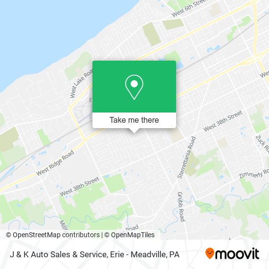 J & K Auto Sales & Service map