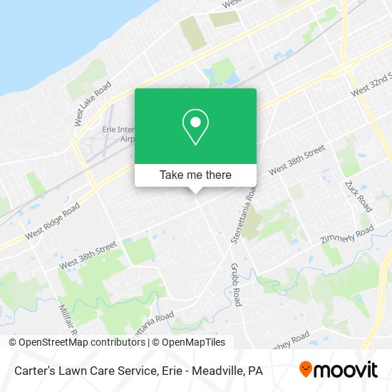 Carter's Lawn Care Service map