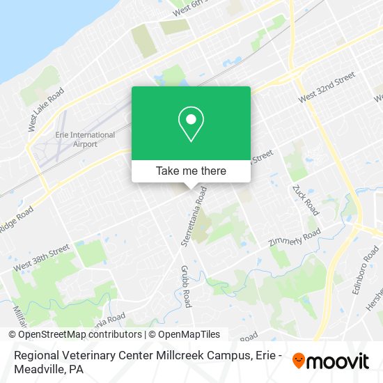 Regional Veterinary Center Millcreek Campus map