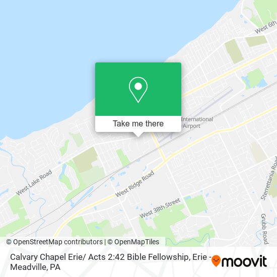 Calvary Chapel Erie/ Acts 2:42 Bible Fellowship map