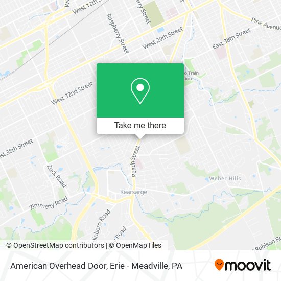 American Overhead Door map